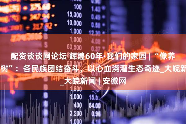 配资谈谈网论坛 辉煌60年·我们的家园 | “像养孩子一般种树”：各民族团结奋斗，以心血浇灌生态奇迹_大皖新闻 | 安徽网